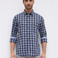 Parx Blue Casual Shirt