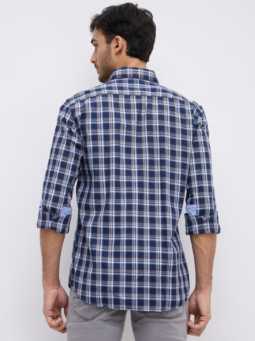 Parx Blue Casual Shirt