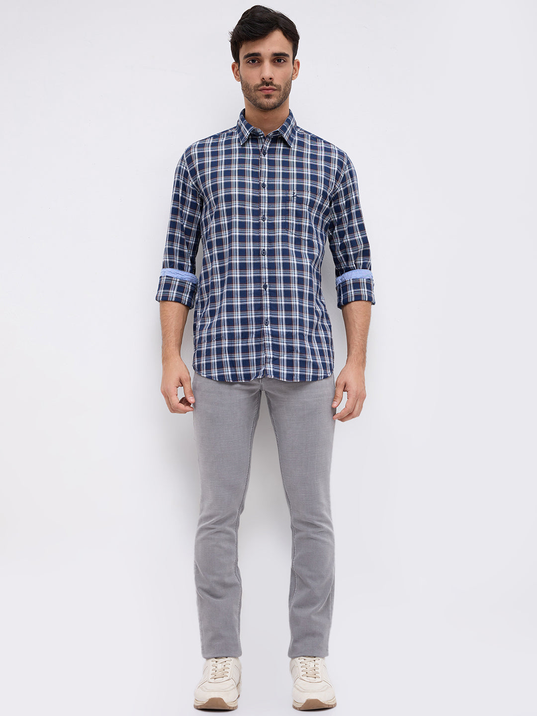 Parx Blue Casual Shirt