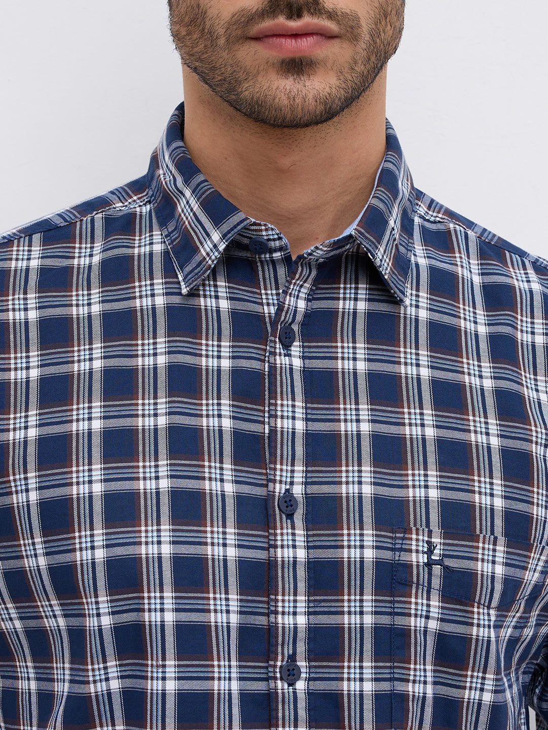 Parx Blue Casual Shirt