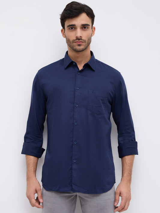 Parx Blue Casual Shirt