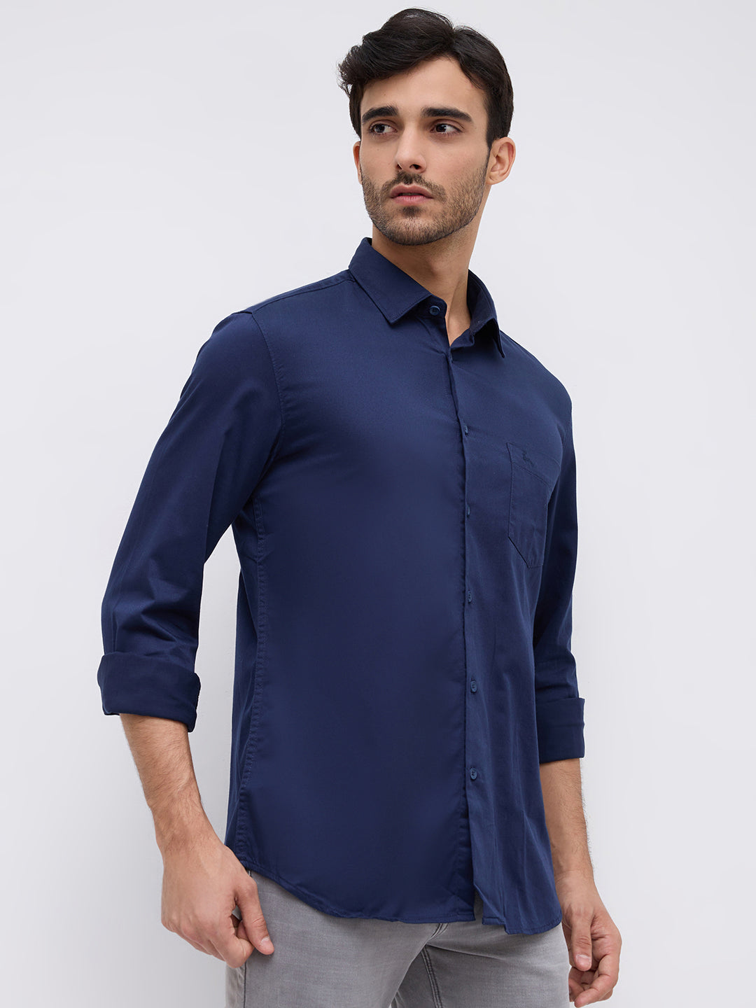 Parx Blue Casual Shirt