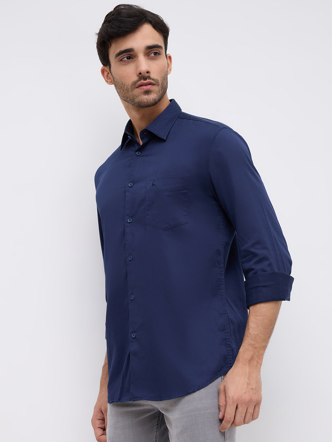 Parx Blue Casual Shirt