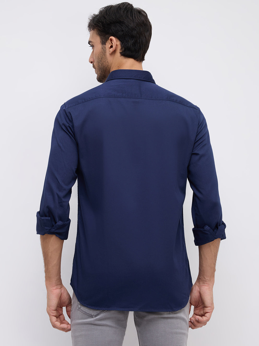 Parx Blue Casual Shirt