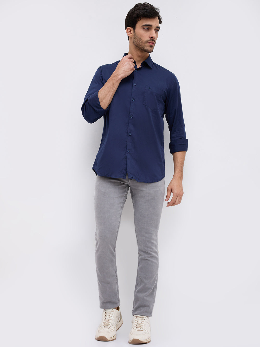 Parx Blue Casual Shirt