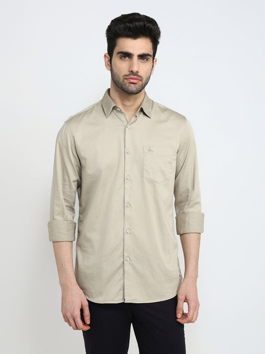 Parx Brown Casual Shirt 