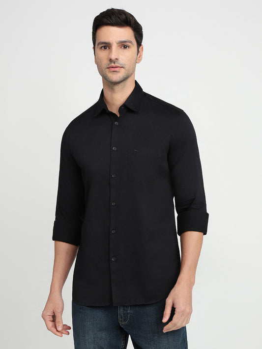 Parx Black Casual Shirt 