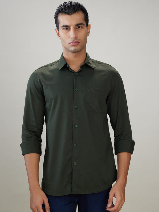 Parx Green Casual Shirt 