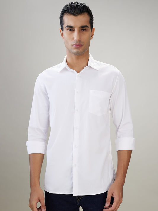 Parx White Casual Shirt 