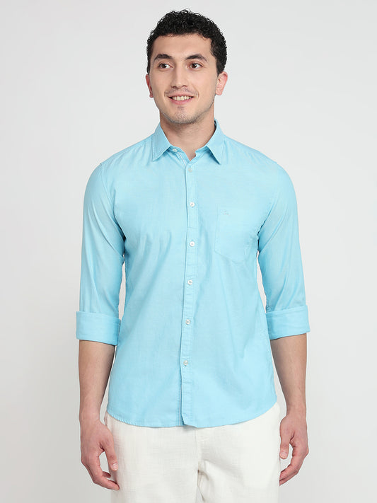 Parx Blue Casual Shirt