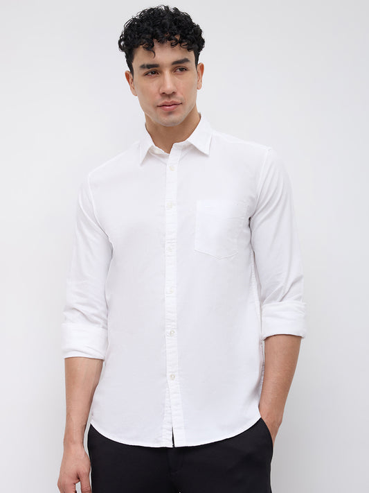 Parx White Casual Shirt
