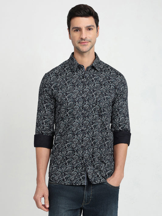 Parx Blue Casual Shirt 