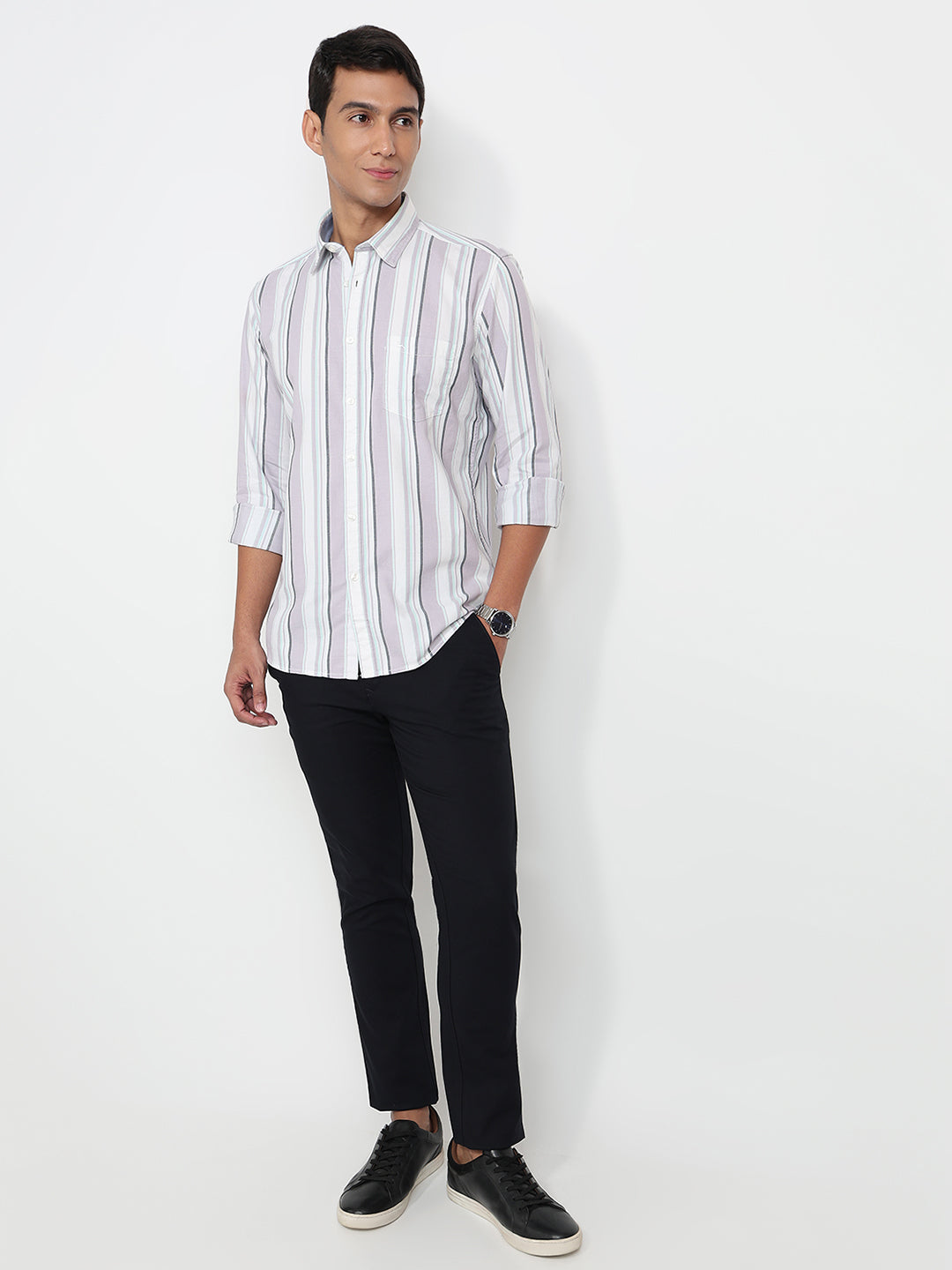 Parx Violet Casual Shirt