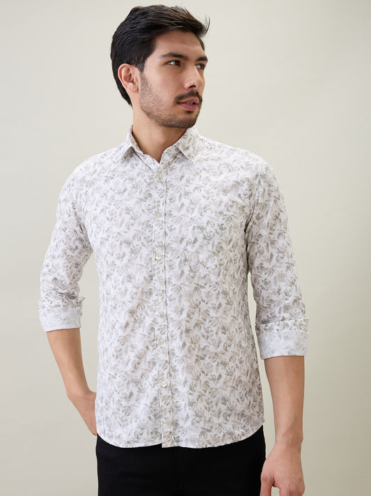 Parx Brown Casual Shirt 