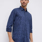 Parx Blue Casual Shirt
