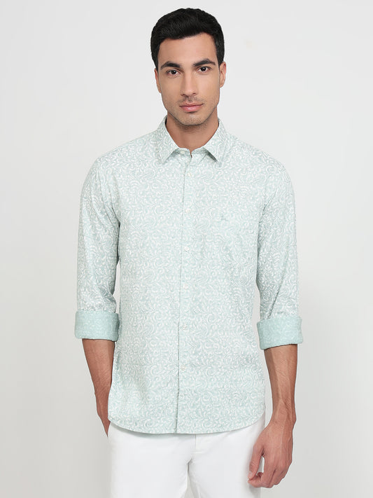Parx Blue Casual Shirt