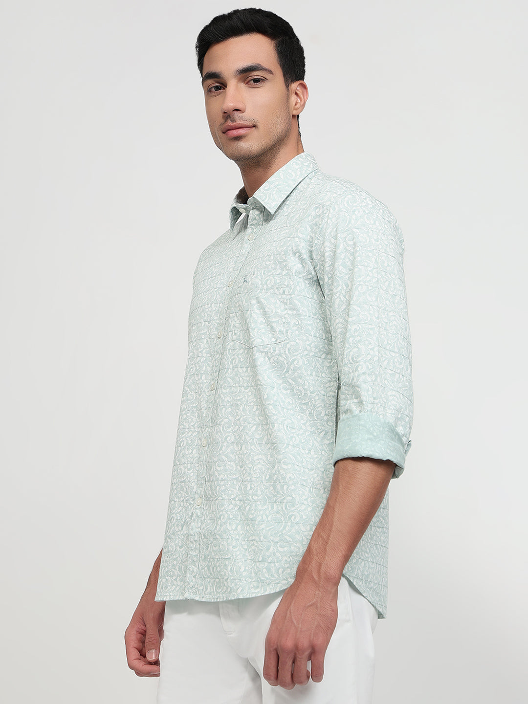 Parx Blue Casual Shirt