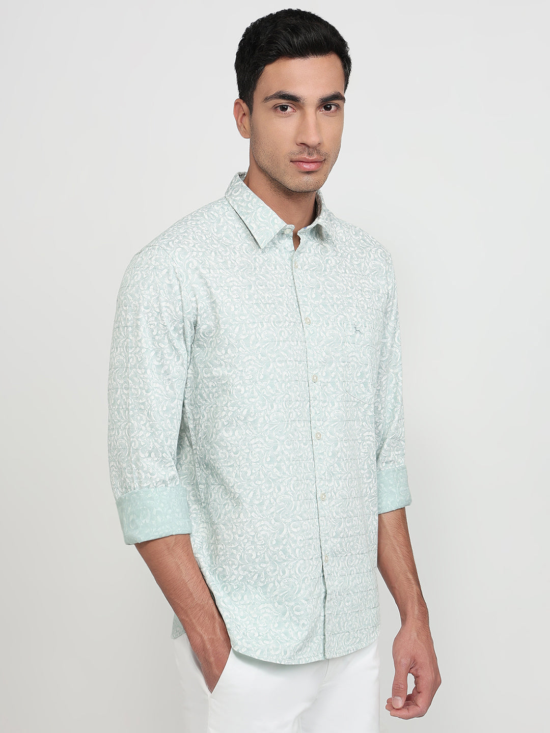 Parx Blue Casual Shirt