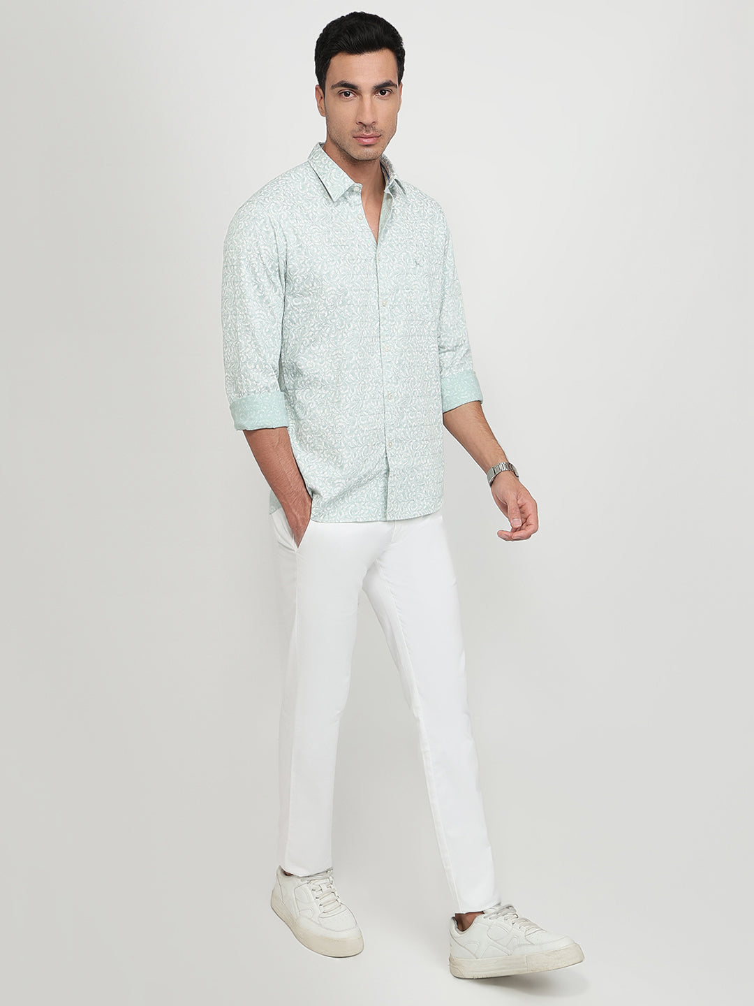 Parx Blue Casual Shirt
