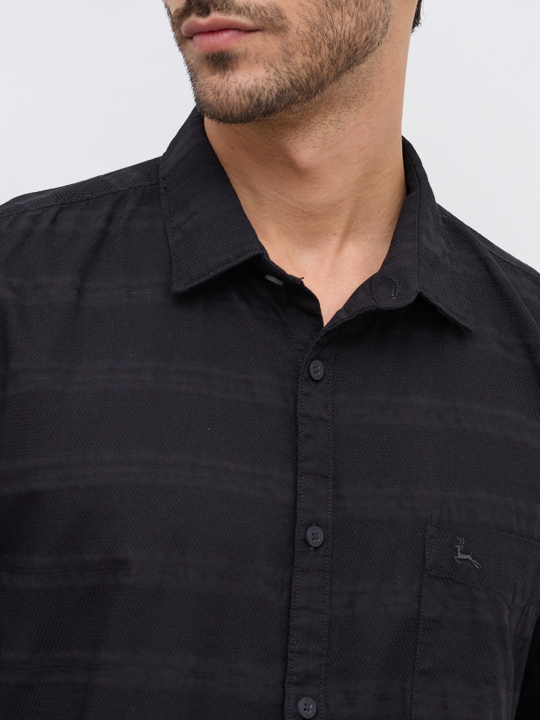 Parx Black Casual Shirt
