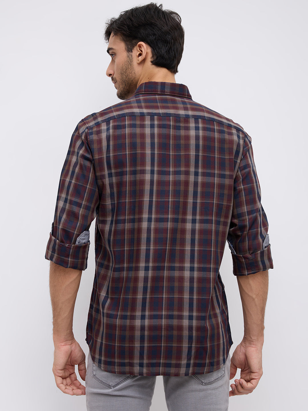 Parx Maroon Casual Shirt