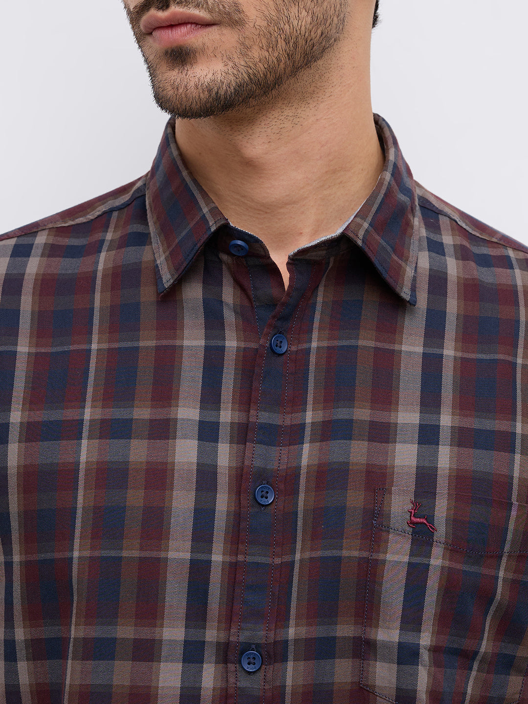 Parx Maroon Casual Shirt