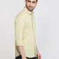 Parx Men Khaki Printed Slim Fit Cotton Casual Shirt
