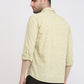 Parx Men Khaki Printed Slim Fit Cotton Casual Shirt