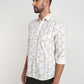 Parx Men Brown Printed Slim Fit Cotton Casual Shirt