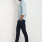 Parx Men Blue Checks Slim Fit Cotton Blend Casual Shirt
