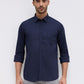 Parx Blue Casual Shirt