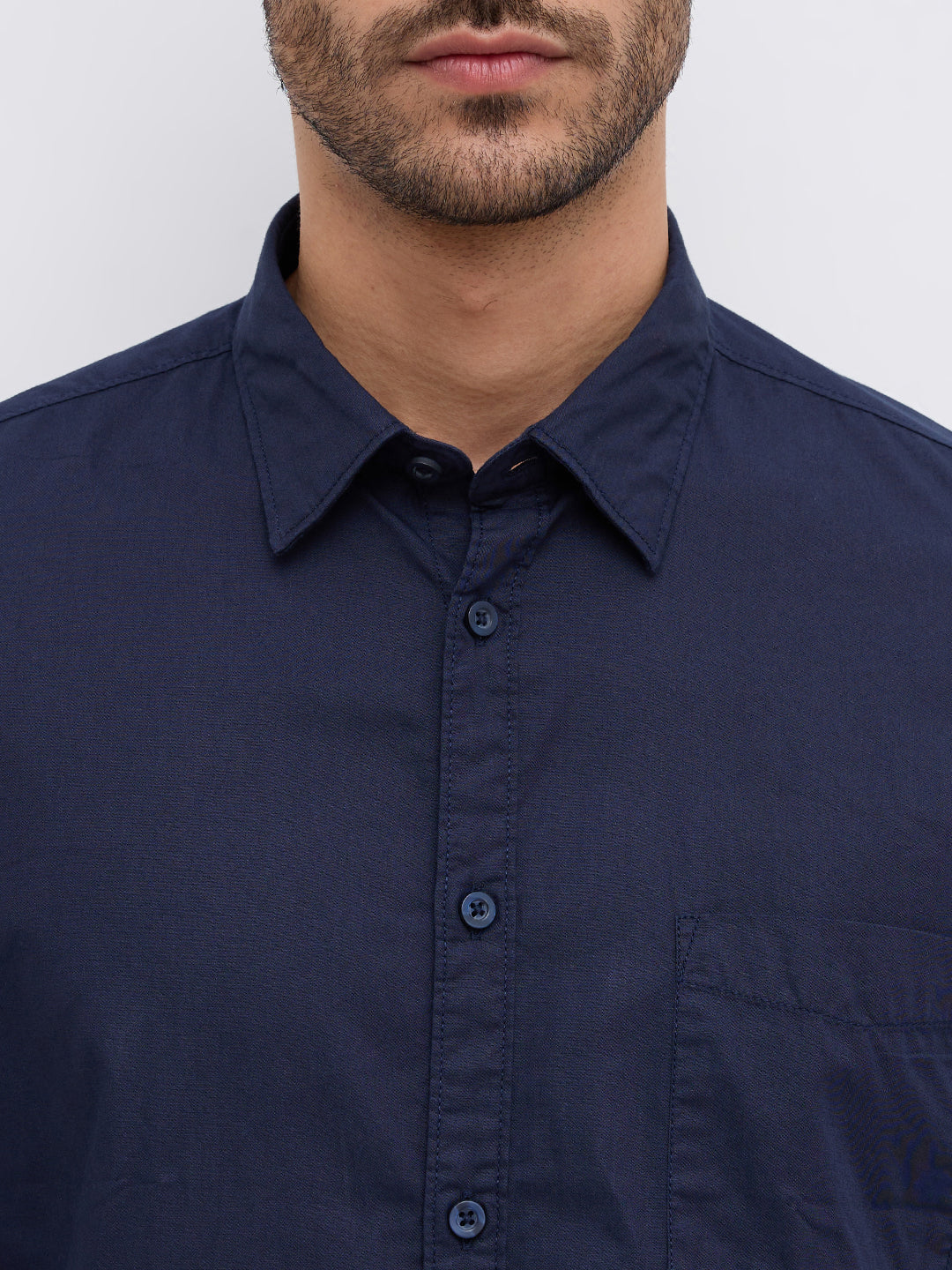 Parx Blue Casual Shirt