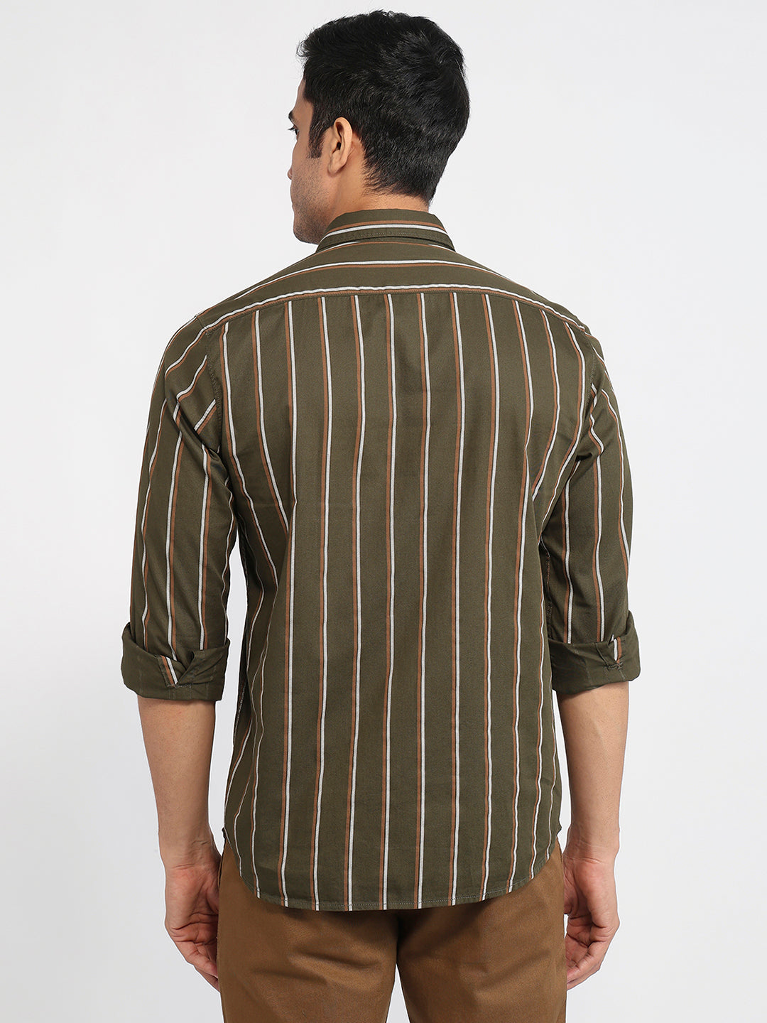 Parx Green Casual Shirt