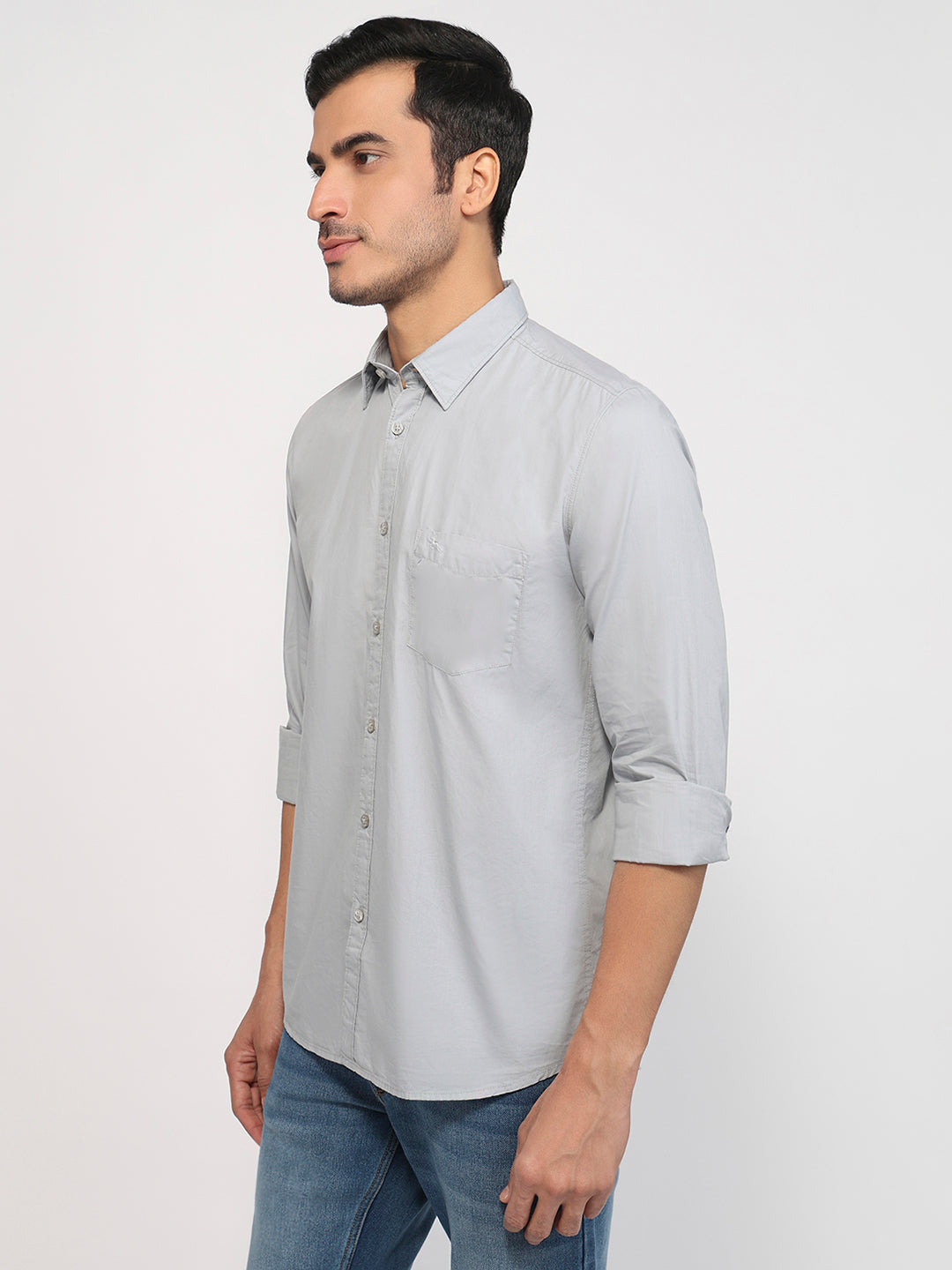 Parx Grey Casual Shirt