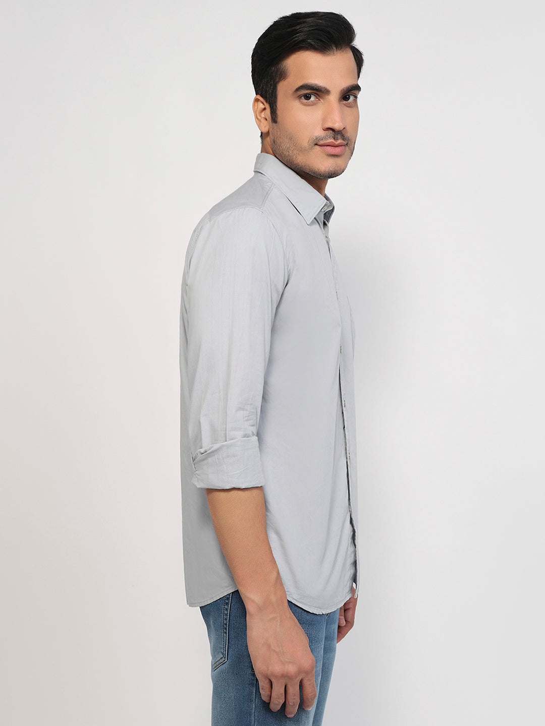 Parx Grey Casual Shirt