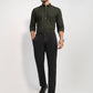 Parx Men Green Slim Fit Solid Casual Shirt