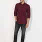 Parx Men Red Slim Fit Solid Casual Shirt