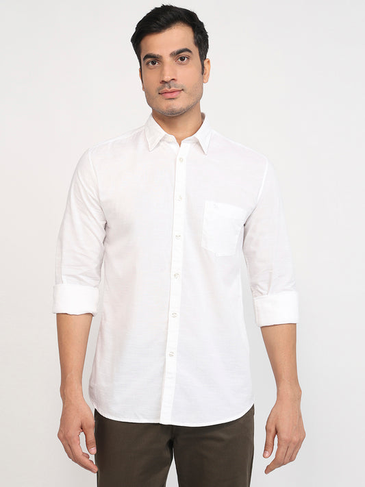 Parx White Casual Shirt