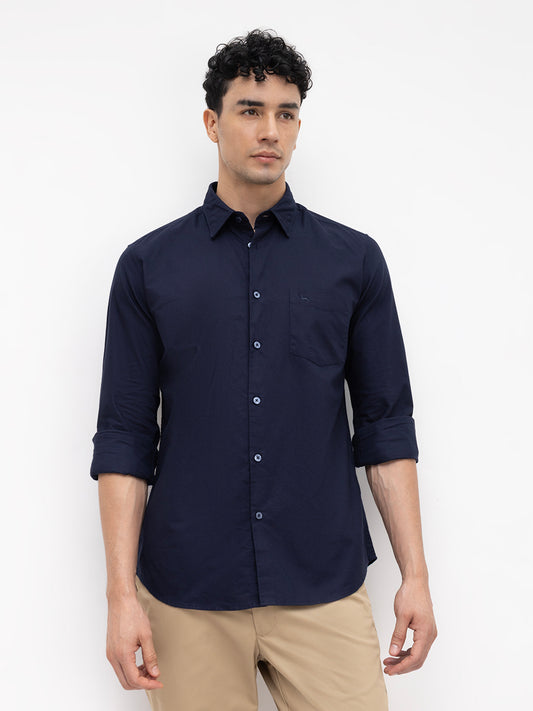 Parx Blue Casual Shirt