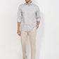 Parx Men Grey Slim Fit Print Casual Shirt