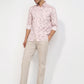 Parx Men Red Slim Fit Print Casual Shirt