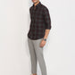 Parx Men Red Slim Fit Checks Casual Shirt