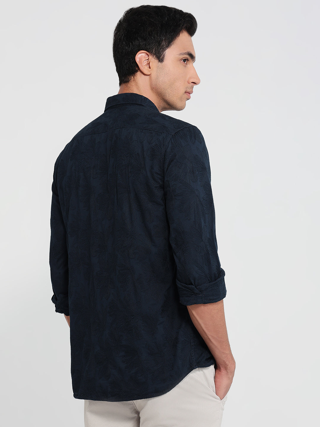 Parx Blue Casual Shirt