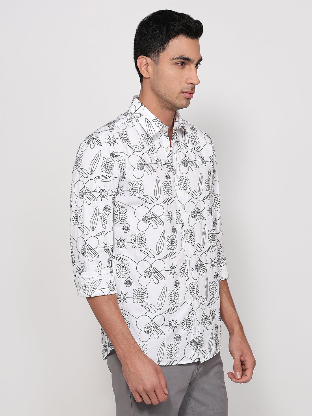 Parx White Casual Shirt
