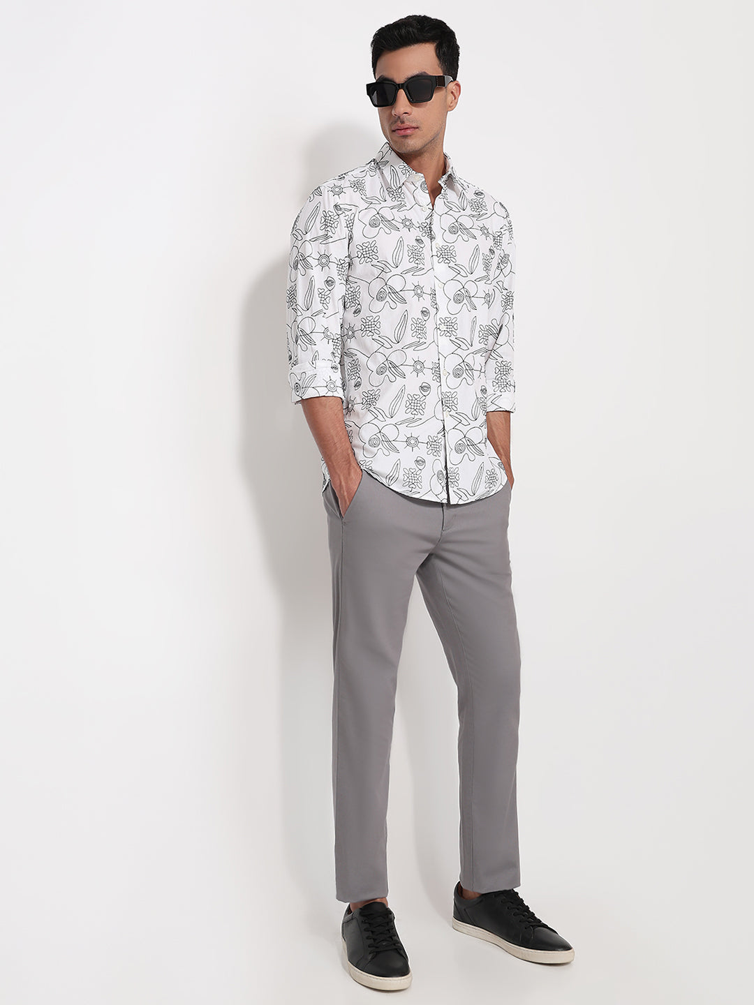 Parx White Casual Shirt