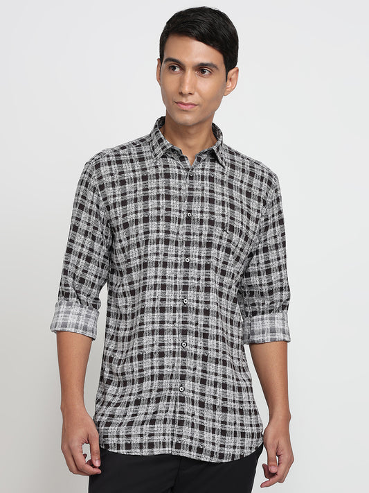 Parx Black Casual Shirt