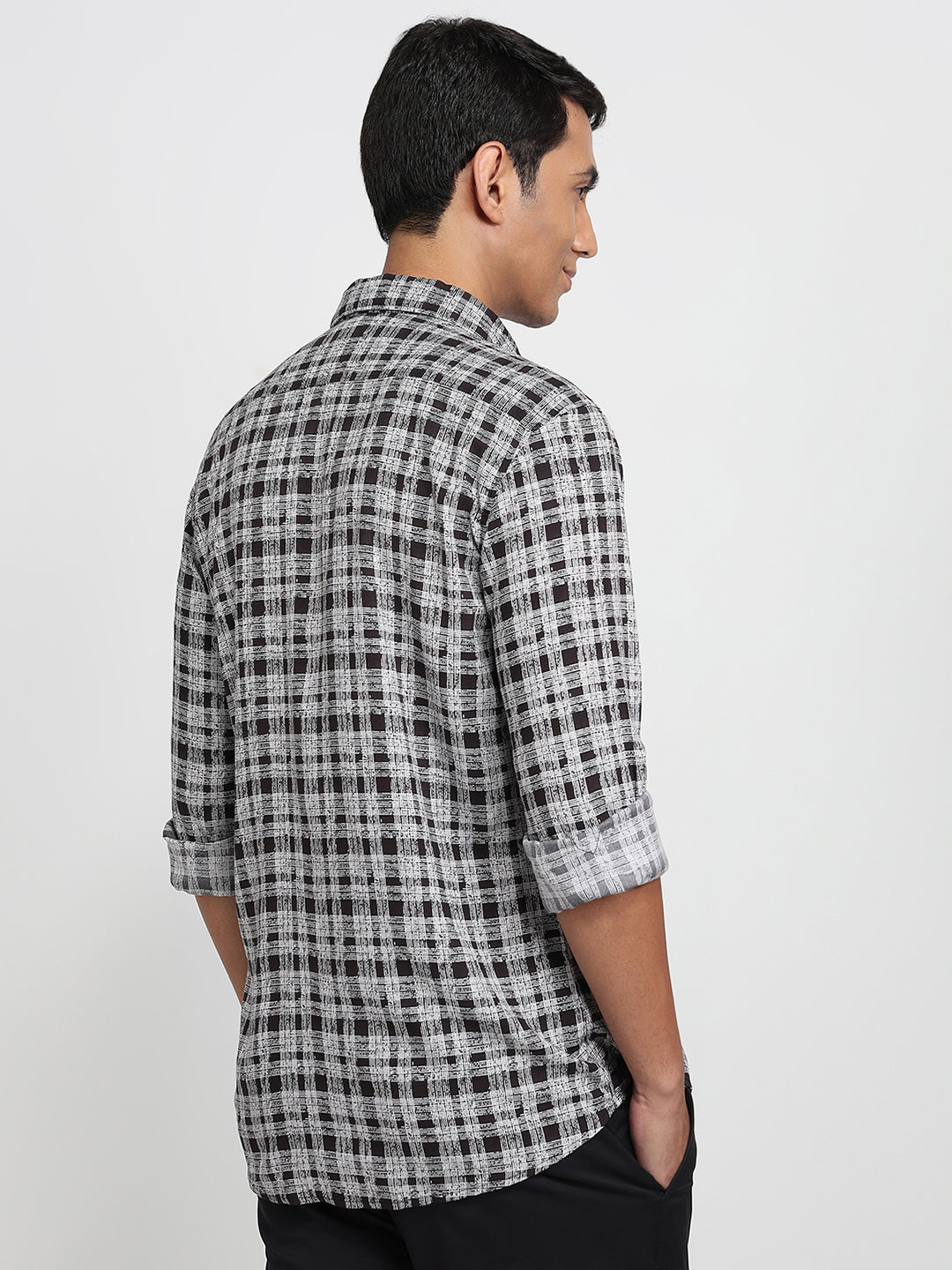Parx Black Casual Shirt