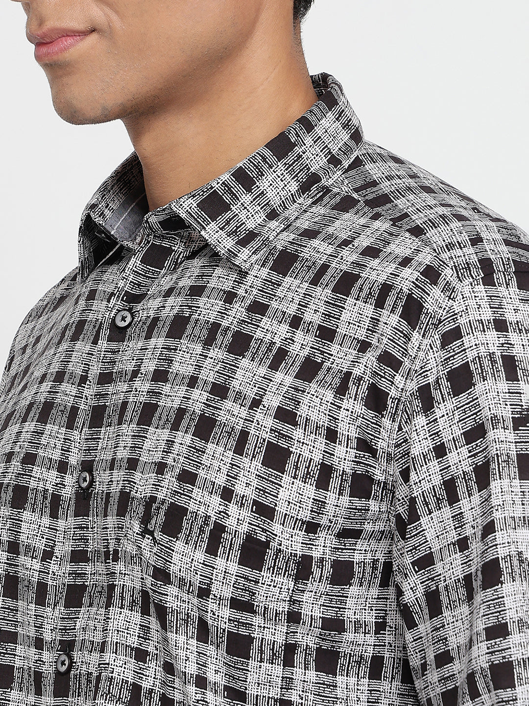 Parx Black Casual Shirt