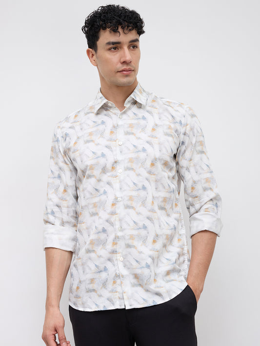 Parx White Casual Shirt