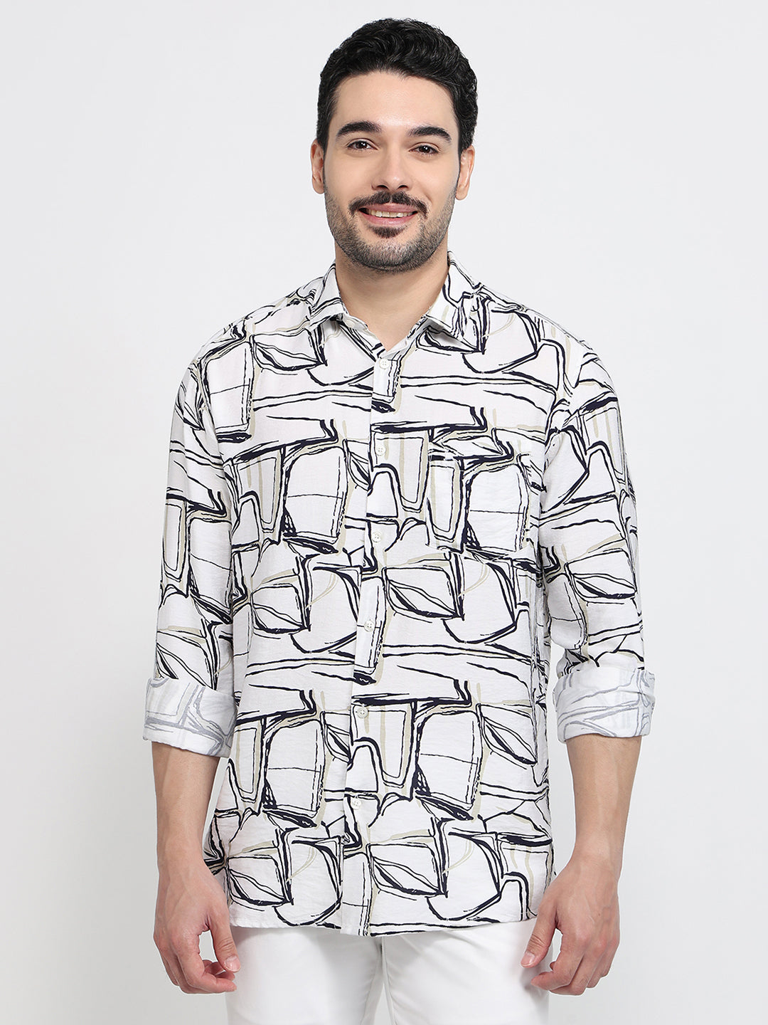 Parx White Casual Shirt